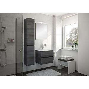 Artiqua Ensemble meuble salle de bain Serie 827 vasque chêne castello+élément bas+LED Miroir , 60cm