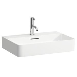LAUFEN Val Washbasin 8102830001041, 60x42 cm, with tap hole and overflow, Saphirkeramik