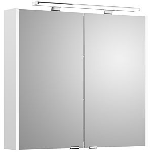 Artiqua Spiegelschrank 812E4580 800mm, weiß glanz, 2 Türen, LED Aufsatzleuchte