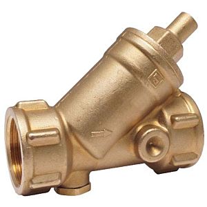 Aalberts SEPP DIN basis angle seat non-return valve 0201031 DN 25 x Rp 1, IG on both sides, without draining, brass