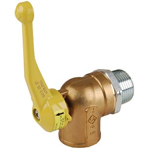 Aalberts SEPP gas angle ball valve 0210347 2.5 cbm/h, R 1xRp 1, for two-pipe gas meters, brass