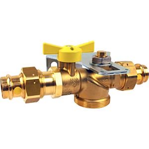Aalberts SEPP Easy I assembly set 0210362 2.5 cbm/h, brass, DN 25, for one-pipe gas meter, press 28mm