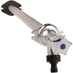 Seppelfricke SEPP Eis-Basis external wall valve 0536077 DN 15, chrome-plated brass, frost-proof, socket wrench / crown handle