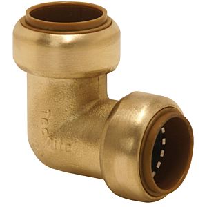 Aalberts VSH Tectite angle 4750075 22 mm, brass up to 28 mm, 90 degrees, inside / inside, detachable