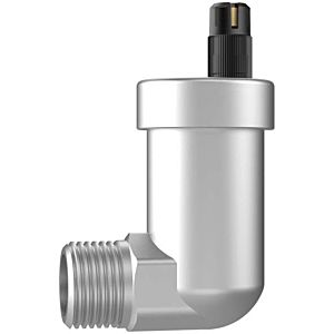 Afriso angle quick vent 77753 R 1/2, brass housing, nickel-plated, with Aquastop, without valve