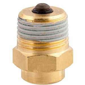 Afriso mounting valve 77914 G 1/4 x G 1/2, brass, self-sealing coating