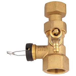 Afriso cap valve 77924 G 3/4 x 3/4, with drain tap