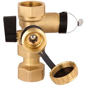 Afriso cap valve 77949 G 3/4 x 3/4, with integrated fill and drain valve G 3/4