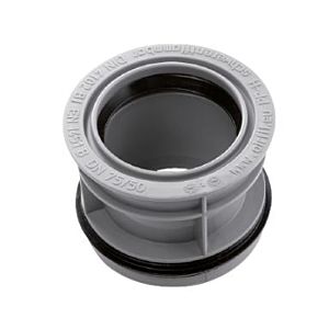 Airfit sewage internal reducer 7550IR DN 75 x 50, for HT and KG pipes, made of polypropylene