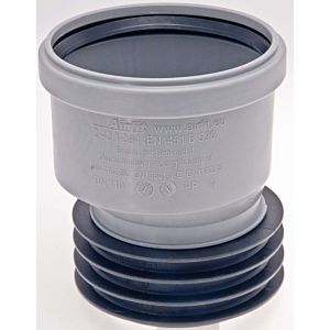 Airfit Plus universal socket 111110S DN 110 x 110, eccentric, made of polypropylene, suitable for HT, KG and SML pipes