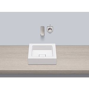 Alape sit-on basin AB.Q325.1 3300000000 32,5 x 32,5 cm, white, no tap hole, with overflow