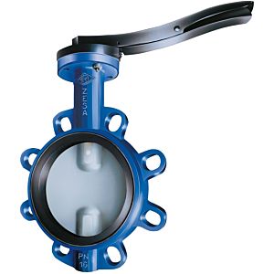 ARI Zesa intermediate flange valve 2201200321911 DN 32, with locking lever, stainless steel disc, EPDM seal