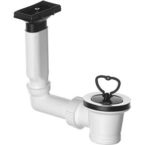 ASW drain/overflow fitting 2000 2000 / 801 &quot; x 70 mm, white, rigid overflow pipe, horizontal inlet