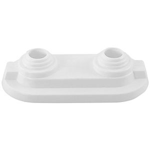 Universal double hinge rosette 161022 plastic white, for pipes 10 - 22mm Universal , pipe Universal 50mm