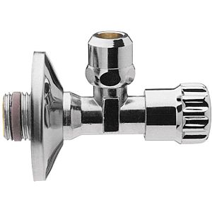 ASW angle valve 2000 / 2 &quot;x 3/8&quot; 422504 chrome, self-sealing, with rosette