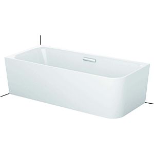 Bette BetteArt bathtub 3480-004CERHK noble white, 185x80x42cm, corner installation on the left