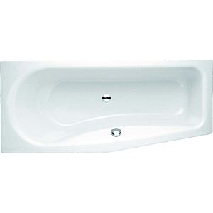 Bette BetteLuna bathtub 2760-440AR, PLUS anti-slip / glaze, snow, 170x75x45cm, sloping foot end right