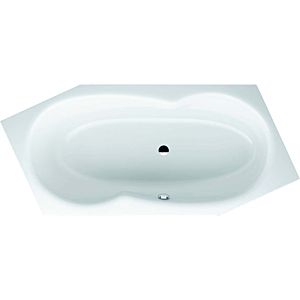 Bette BetteMetric 6-corner bath 6840-004 206x90x45cm, foot end on the right, overflow in front, noble white