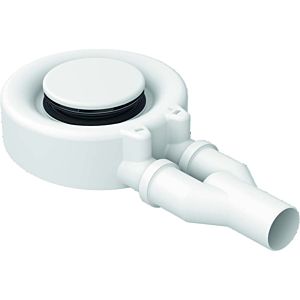 Bette B574-000AY AR Pro shower tray drain fitting, white, 0.85 l/sec., lateral drainage