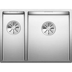 Blanco Claron sink 521610 340/180-U, 58.5 x 44 cm, right, Stainless Steel silk gloss, without drain remote control