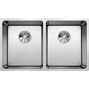 Blanco Andano 340/340-u sink 522983 74.5x44cm, Stainless Steel silk gloss, for Stainless Steel