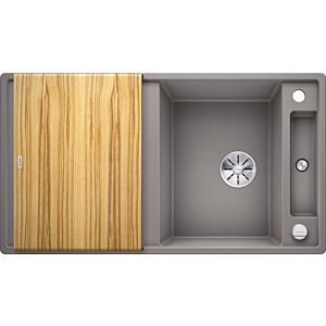 Blanco Axia iii 5 s sink 523207 91.5x47cm, PuraDur alumetallic, reversible, with wooden cutting board