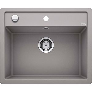 Blanco sink 514770 60.5 x 50 cm, PuraDur alumetallic, drain remote control with rotary control