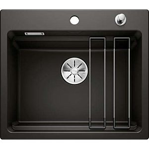 Blanco Multi Level Sinks cymbal 525162 58.4 x 51 cm, PuraPlus black, with pull button remote control