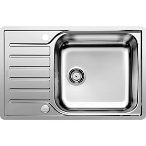 Blanco sink 523140 78 x 50 cm, Stainless Steel brush finish, reversible, drain remote control with rotary control