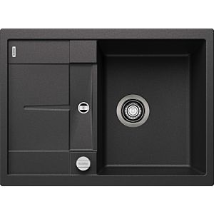 Blanco Metra 45 s sink Compact 519572 68 x 50 cm, PuraDur anthracite, reversible, drain remote control with rotary control