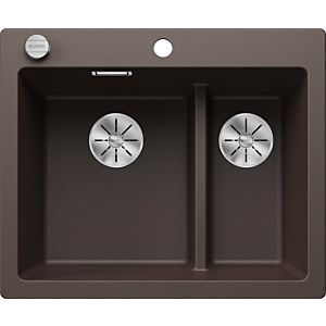 Blanco Pleon 6 Silgranit sink 523705 61.5 x 51 cm, cafe, reversible, drain remote control with rotary control
