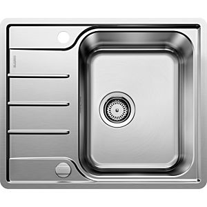 Blanco 45 s-if sink 525114 60.5 x 50 cm, Stainless Steel brush finish, reversible, drain remote control with rotary control