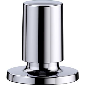 Blanco round drain control 221339, chrome-plated brass, high-gloss