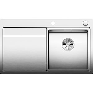 Blanco Divon ii 45 s-if sink 521658 86 x 51 cm, Stainless Steel silk gloss, right, drain remote control with rotary control