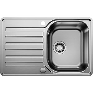 Blanco sink 519059 76.8 x 48.8 cm, Stainless Steel brush finish, reversible, drain remote control with rotary control