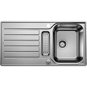 Blanco sink 517281 94 x 49 cm, Stainless Steel brush finish, reversible, with drain remote control / bowl