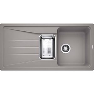 Blanco Sona 6 S sink 519682 100 x 50 cm, PuraDur alumetallic, reversible, with bowl, without drain remote control