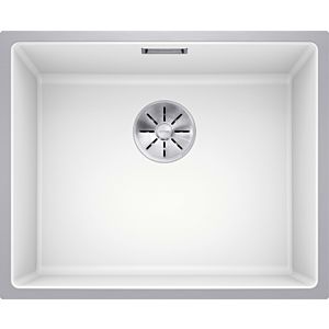 Blanco SUBLINE 500-IF SteelFrame sink 524109 54.3 x 44.3 cm, PuraDur white, installation from above, with pull button remote control