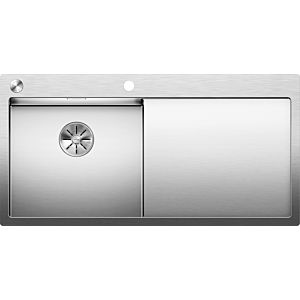 Blanco Claron 5 s-if sink 521626 100x51cm, Stainless Steel , left, PushControl drain remote control