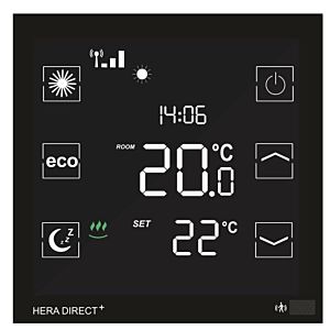 Blossom-ic Hera Direct+ wireless thermostat HDP-3976 flush-mounted, 230 V version