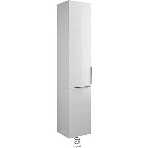 Burgbad Eqio cabinet HSFC035RF2009 35 x 176 x 32 cm, White High Gloss , 2000 door, right, laundry dump