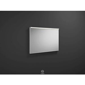 Burgbad Eqio Leuchtspiegel SIGZ090F2009 90 x 63,5 x 6 cm, Weiß Hochglanz, horizontale LED-Aufsatzleuchte