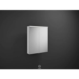 Burgbad Eqio Spiegelschrank SPGS065 65x80x17cm, 2 Türen, weiß hochglanz