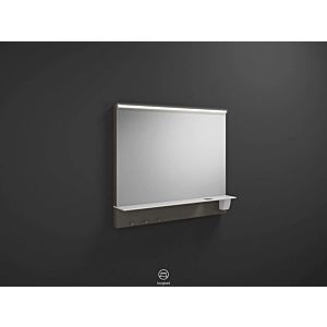 Eqio illuminated mirror SEZQ090F2010 90 x 76.9 x 15 cm, gray high gloss, horizontal LED Burgbad
