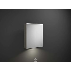 Burgbad Eqio armoire miroir SPGT065F2010 65 x 80 x 17 cm, gris brillant