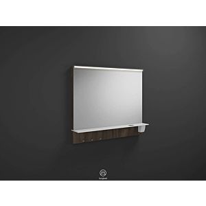 Eqio illuminated mirror SEZQ090F2012 90 x 76.9 x 15 cm, chestnut decor truffle, horizontal LED Burgbad