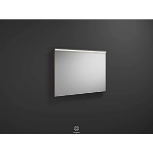 Eqio illuminated mirror SIGZ090F2012 90 x 63.5 x 6 cm, chestnut decor truffle, horizontal LED Burgbad