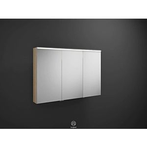 Burgbad Eqio armoire miroir SPGS120LF3180 120 x 80 x 17 cm, gauche, décor chêne cachemire
