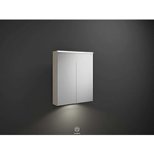 Burgbad Eqio mirror cabinet SPGT065F2632 65 x 80 x 17 cm, oak decor flannels