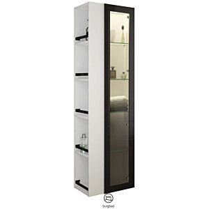 Burgbad tall cabinet HSKG050RF3193 176x32x50cm, right, White High Gloss